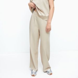 Zara plush pants with rips